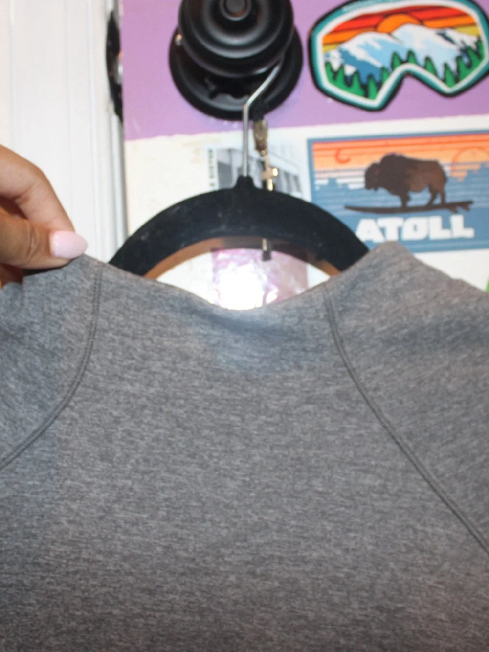 Lululemon Hill and Valley Mock Neck Pullover - Heathered Slate Gray - Size 6